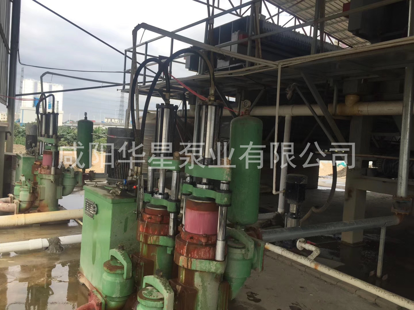柱塞泥漿泵河道調(diào)蓄池河道清淤案例現(xiàn)場(chǎng)